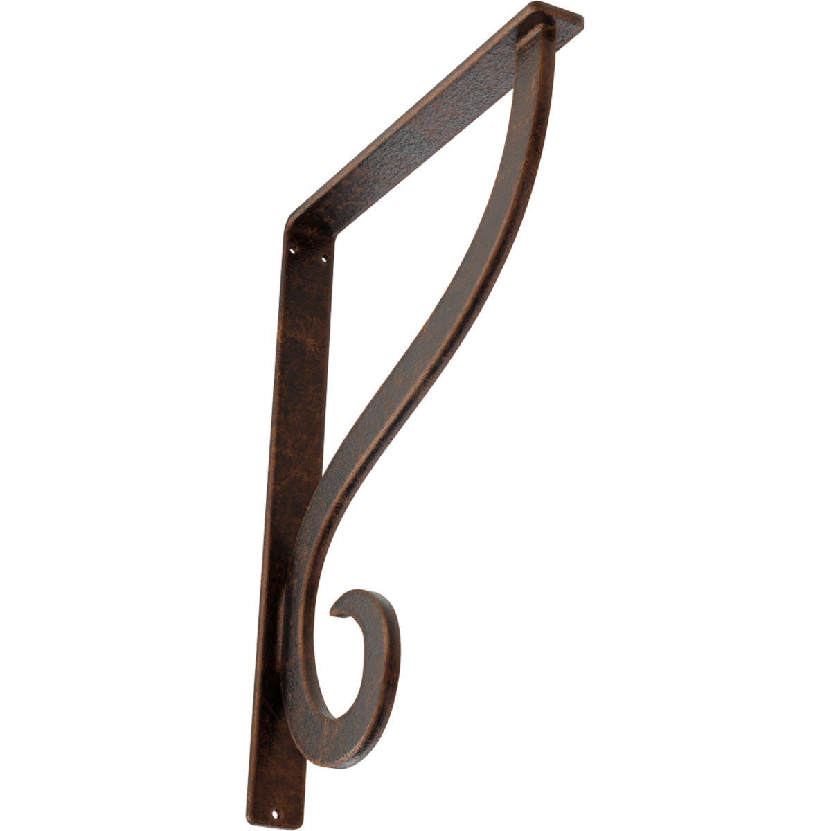 Antiqued Copper Wrought Iron Bracket U860766