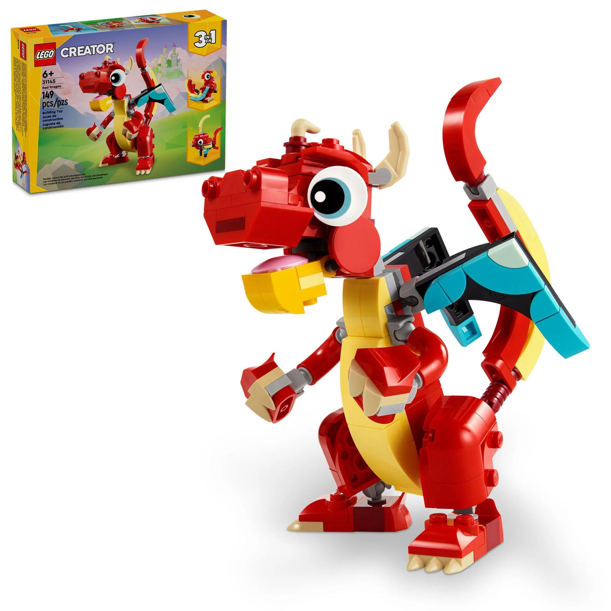 Red Dragon Toy 3 in 1 Animal Toy Set J827321