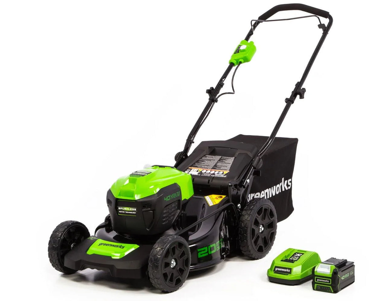 40V 20 Brushless Push Lawn Mower with Battery & Charger U40251