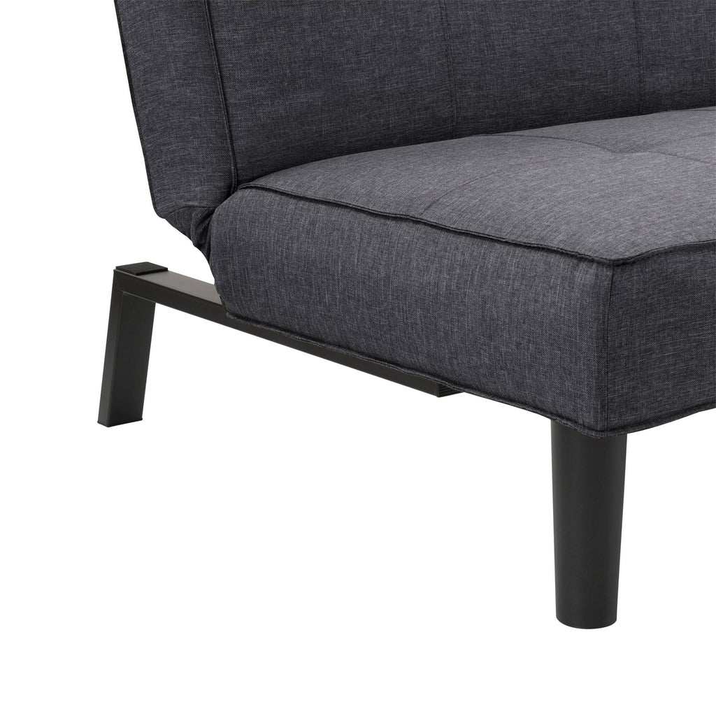 Dark Gray Convertible Futon Sofa Bed T1270