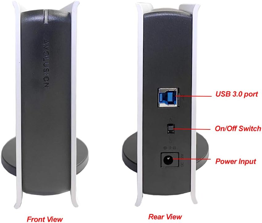 4TB USB 3.0 External Hard Drive White Pack of 2 W8143