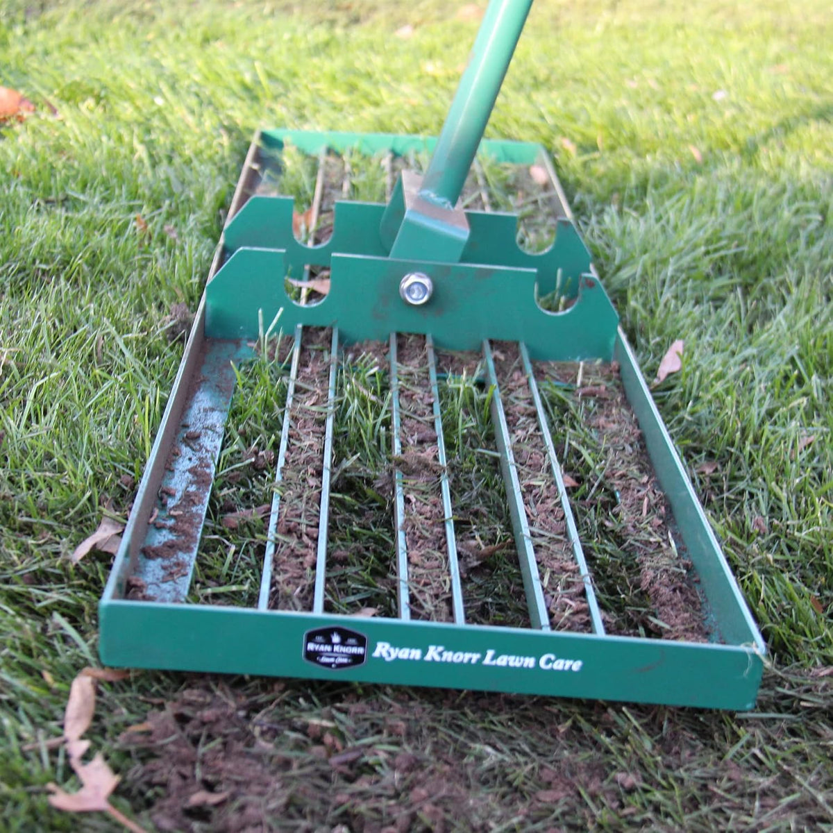 36 Inch Wide 72 Inch Handle Powder Coated Lawn Leveler Rake I5364
