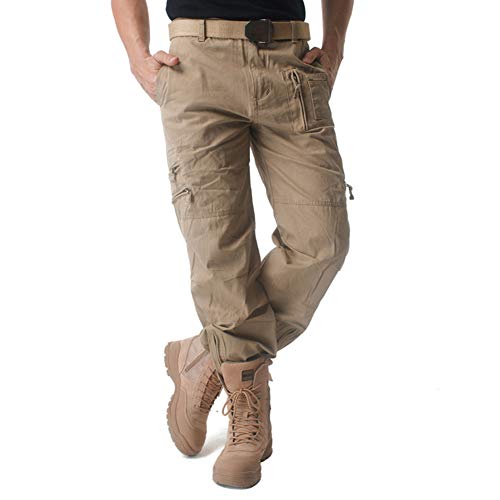 Men's Cotton Multi-Pockets Work Cargo Pants Y94949