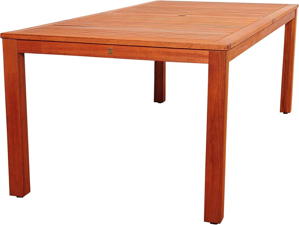9 Piece Eucalyptus Rectangular Dining Set A853732