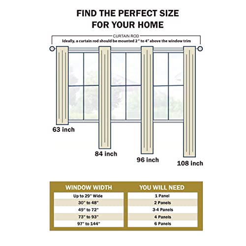 Navy Blue Blackout Curtains, Set of 2 Panels, 42" x 84" E1212