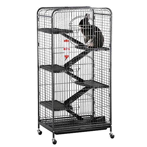 Black 6 Level Small Animal Cage J999