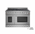 48" Stainless Steel Propane Gas Range with Convection Oven E985080