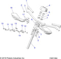 Pack of 2 Snowmobile Handguard Mounts C446