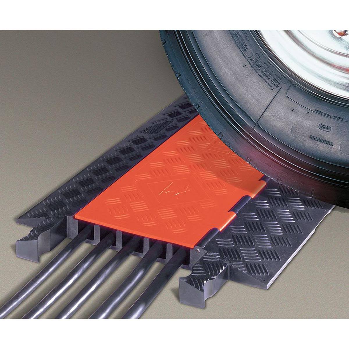 Black Orange 5-Channel Cable Protector C37825