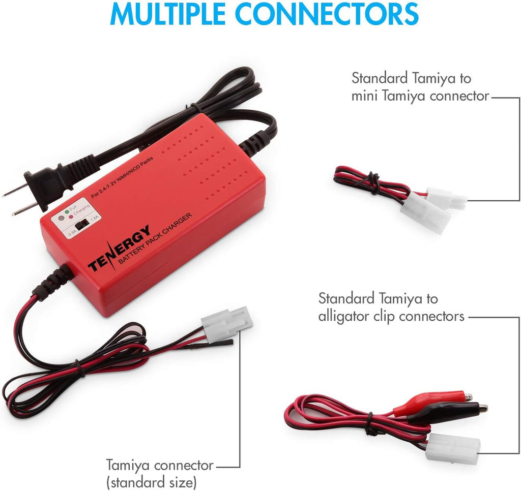 2 Pack 7.2V 3000mAh NiMH Battery Packs with Charger X259