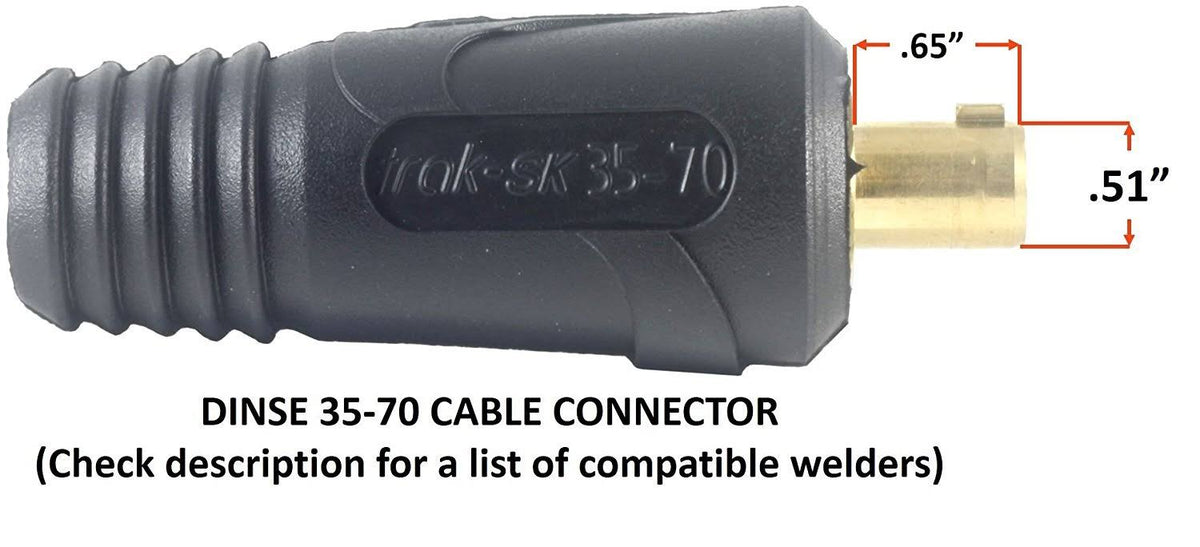 300 Amp Ground Clamp Welding Lead Terminal Lug Connector #1 AWG Cable 25 Feet U833533