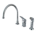 Chrome Single Loop Handle Kitchen Faucet with Side Sprayer S771359