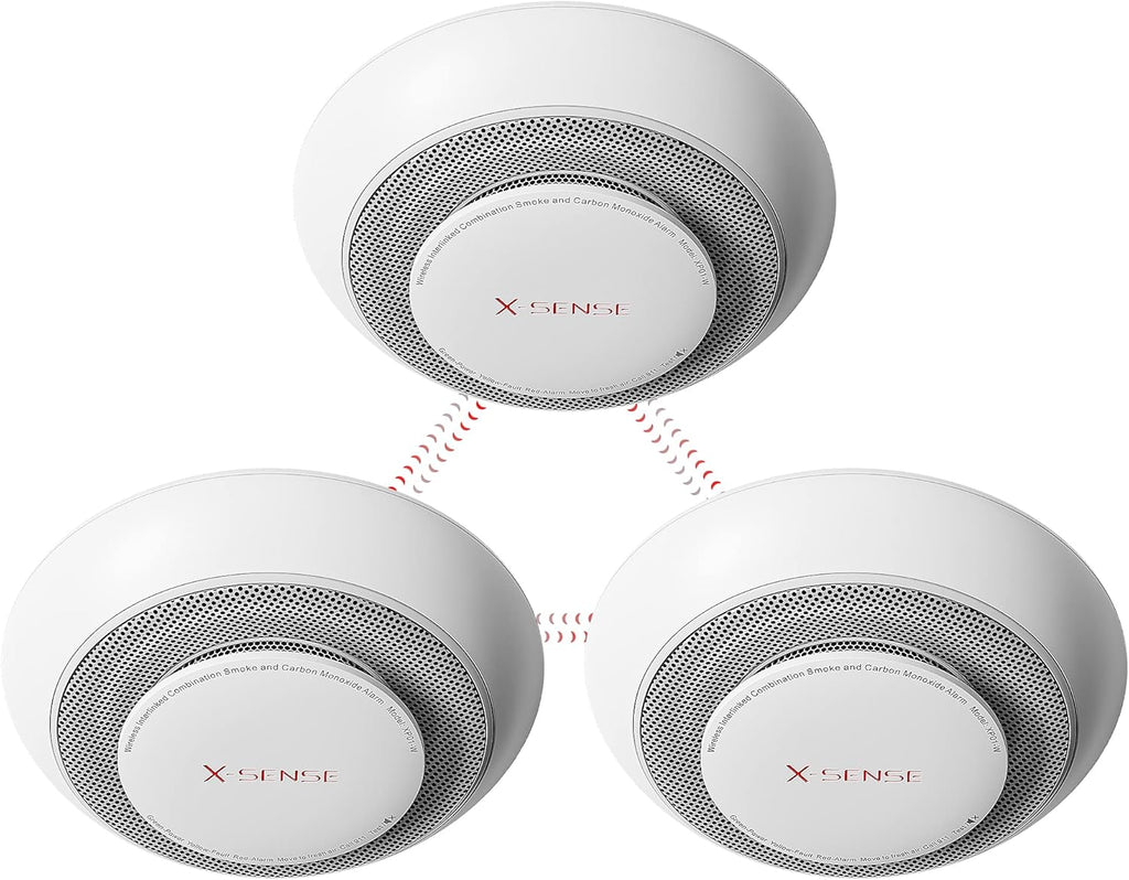 Wireless Interconnected Combination Smoke Carbon Monoxide Detector Alarm P8171