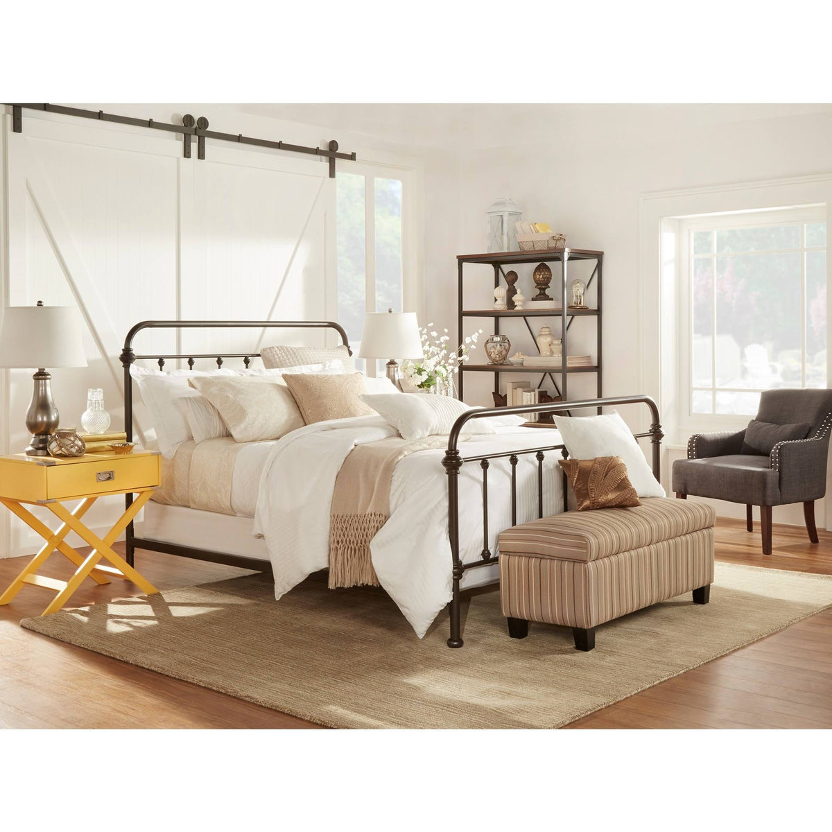 Dark Bronze Twin Iron Bed T656796
