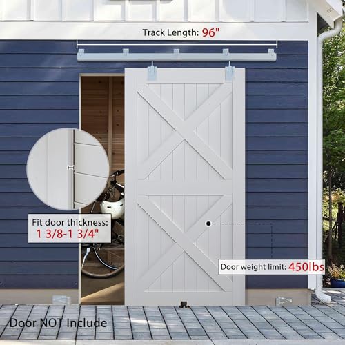 6FT Sliding Barn Door Hardware Kit K395911