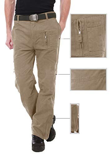 Men's Cotton Multi-Pockets Work Cargo Pants Y94949