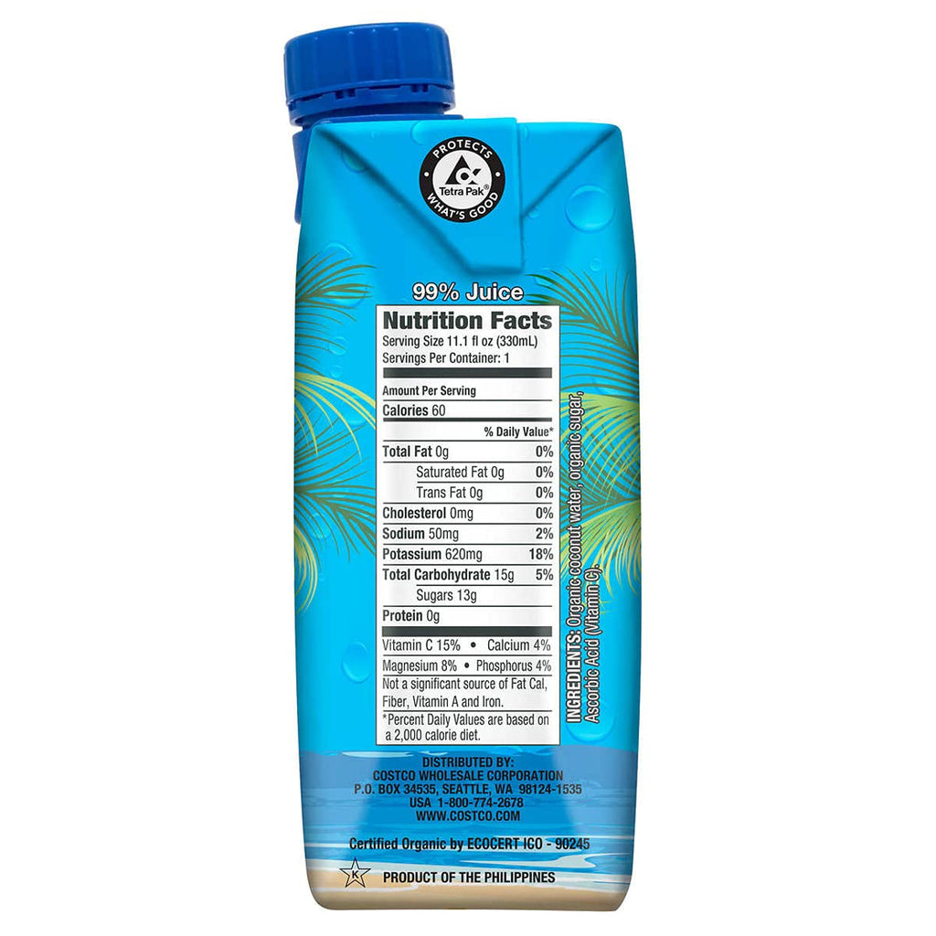 Organic Coconut Water 12 Count, 11.1 Ounce M475
