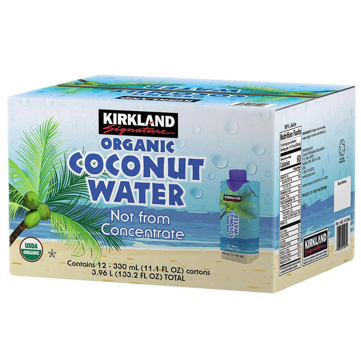 Organic Coconut Water 12 Count, 11.1 Ounce M475
