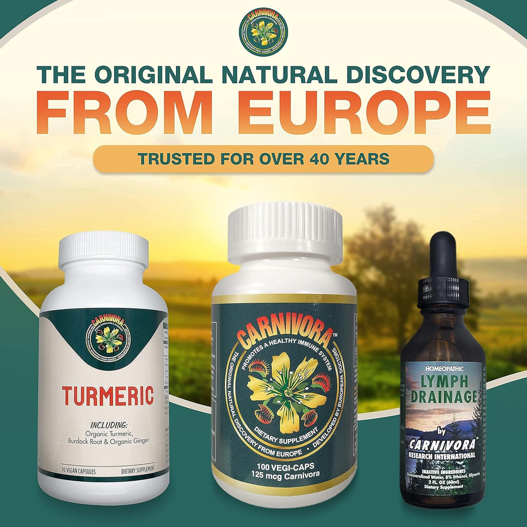 Triple Play Bundle with 1 Bottle Vegi-Caps, 1 Bottle Lymph Drainage, and 1 Bottle Turmeric M52363