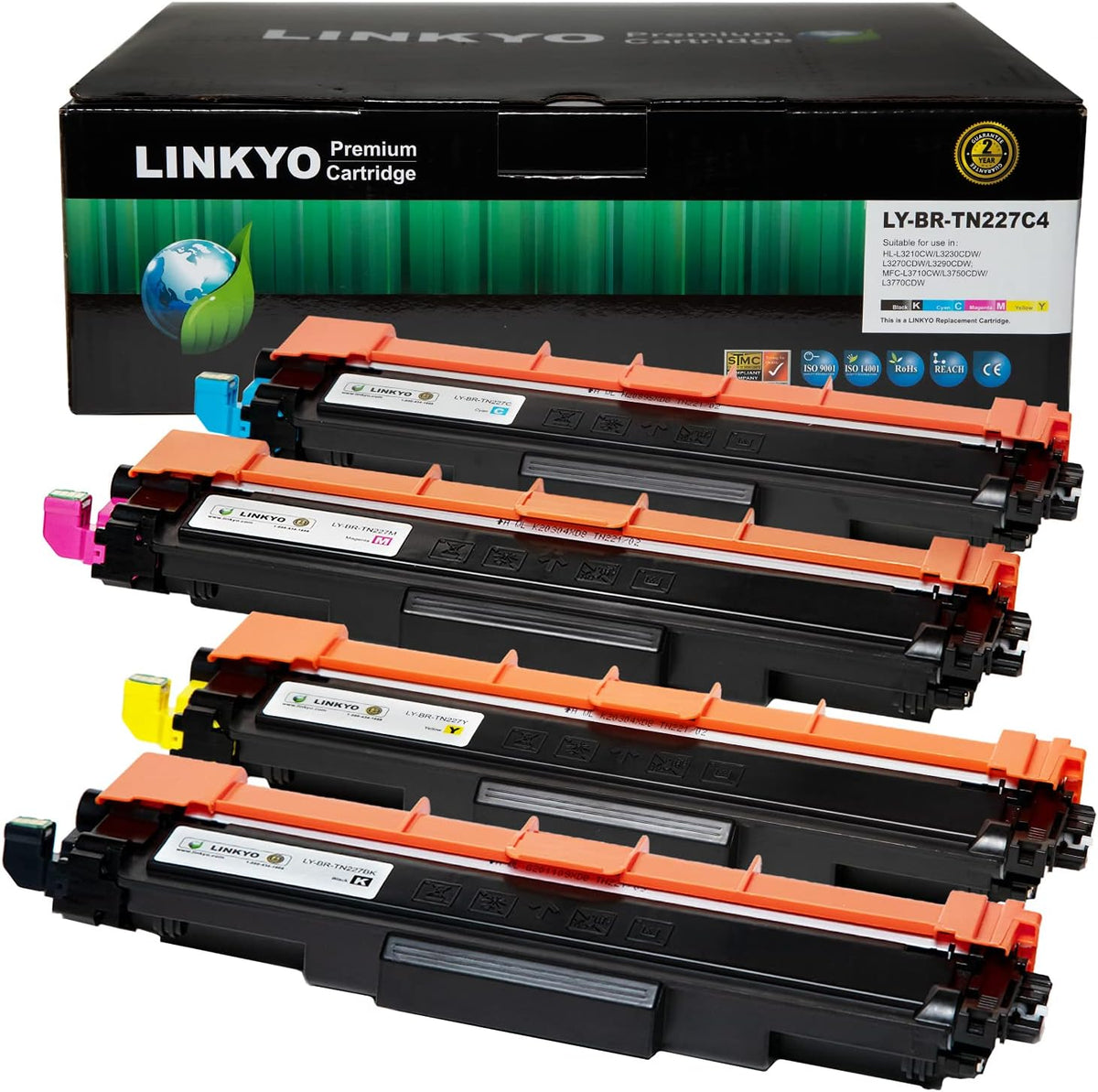 Compatible High Yield Toner Cartridge 4-Pack H120