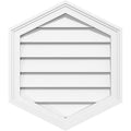 Vertical Peaked Surface Mount PVC Gable Vent H593771