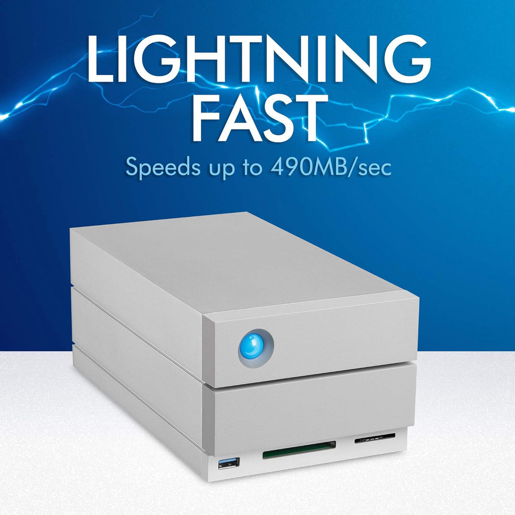 20TB External RAID Hard Drive with SD Card CF Card Slots Q88814