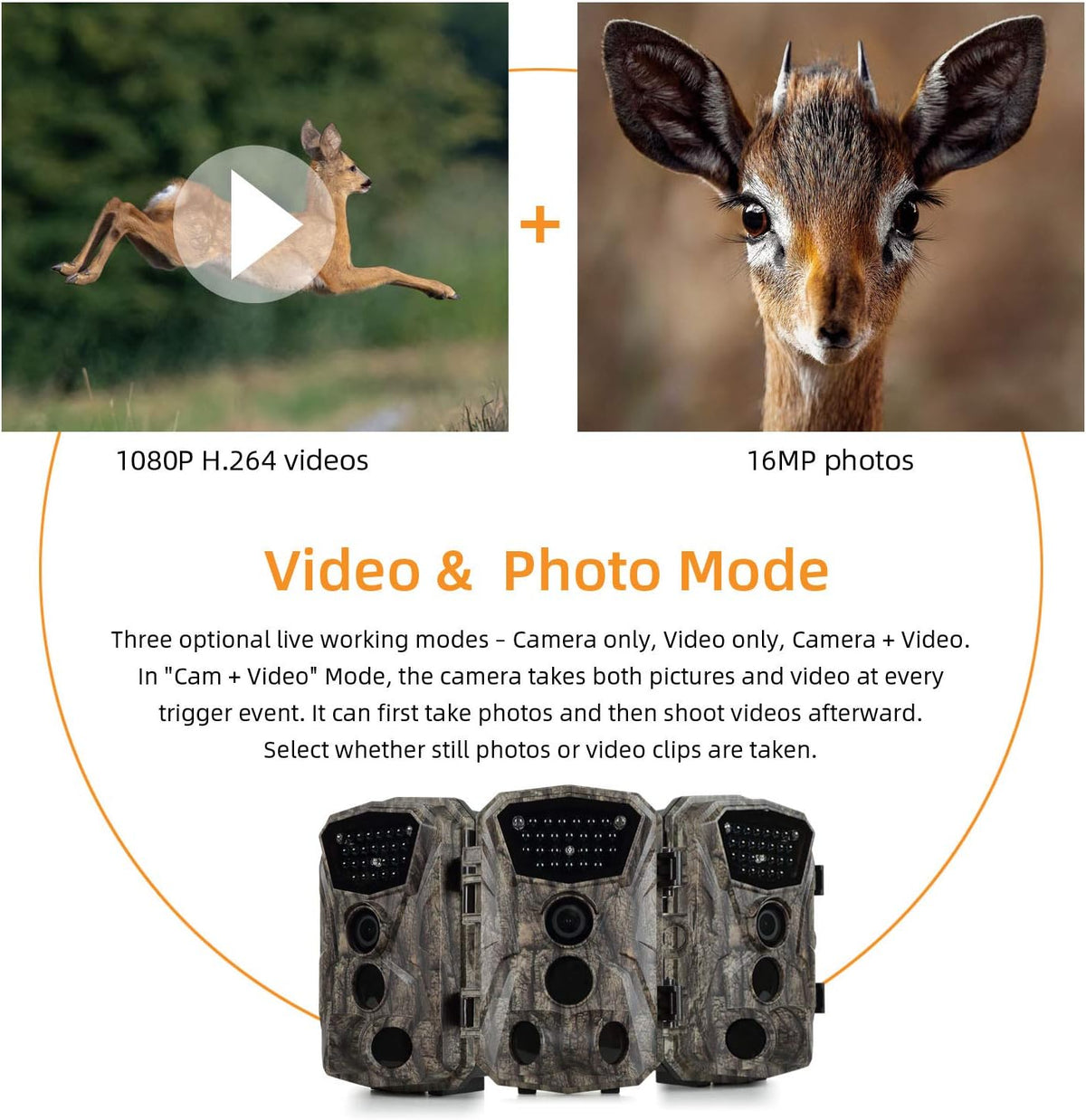 2 Pack 18MP 1080P Trail Game Camera with Night Vision V30496