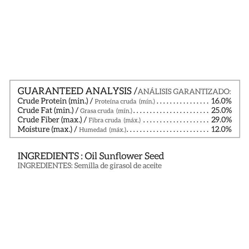 Black Oil Sunflower Seed Wild Bird Food Z834