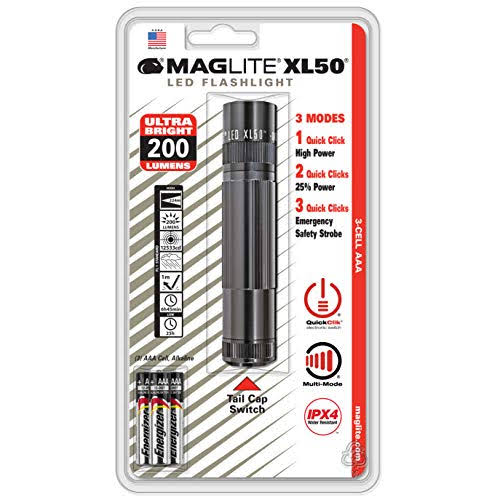 Gray 3-Cell AAA LED Flashlight E5879