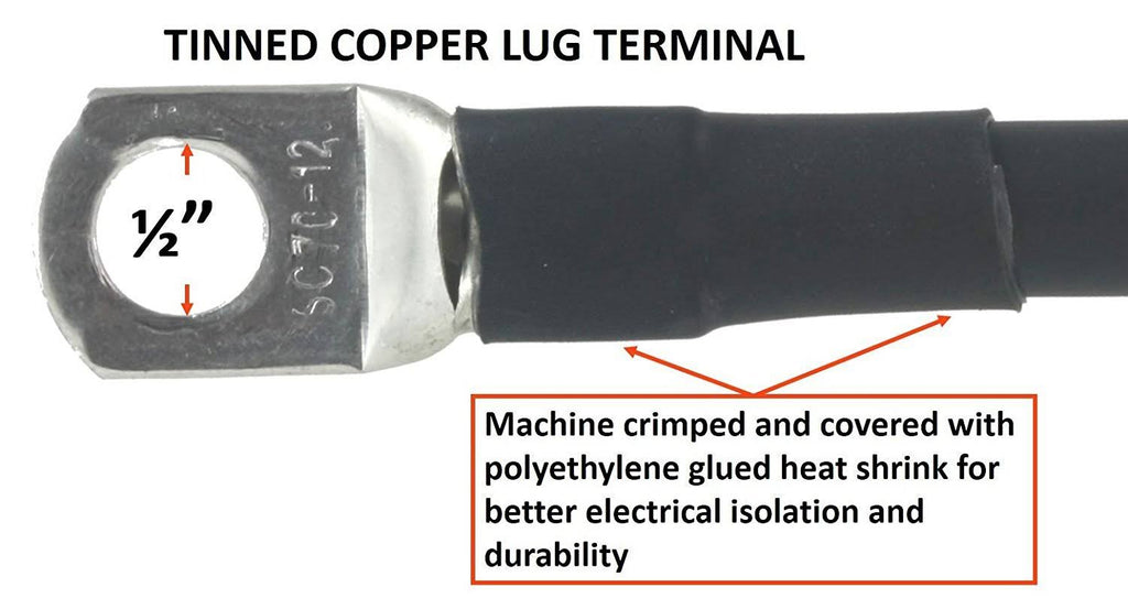 300 Amp Ground Clamp Welding Lead Terminal Lug Connector #1 AWG Cable 25 Feet U833533