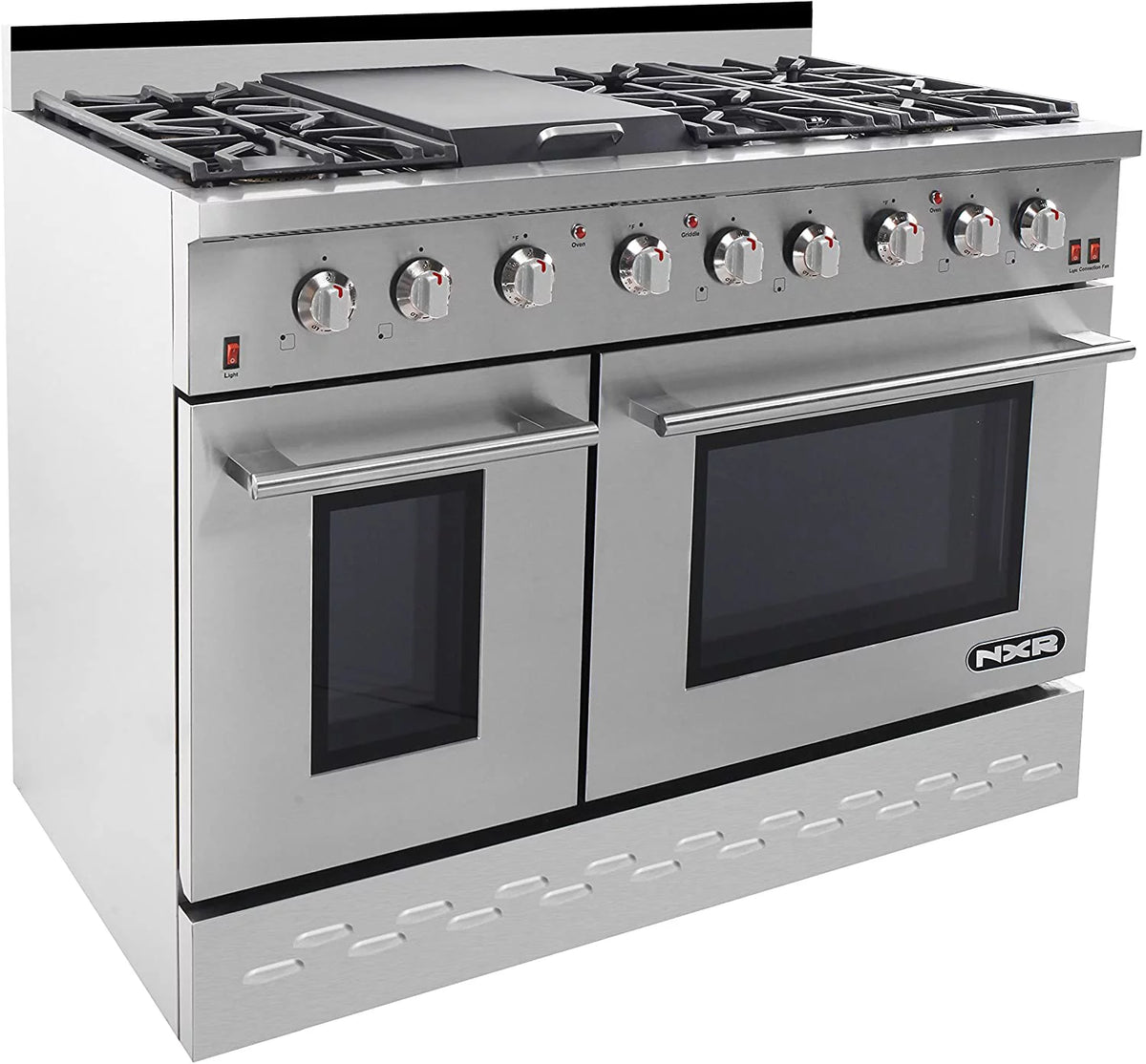 48" Stainless Steel Propane Gas Range with Convection Oven E985080