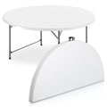 5 Foot Round Bi-Fold Plastic Table W6989