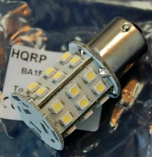 10x BA15S SMD LED Warm White Bulbs O96009