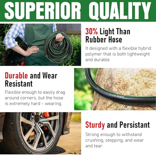 Heavy Duty 25ft Non-Expandable Kink Resistant Water Hose X49030