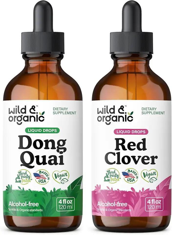 Dong Quai Tincture 4 fl oz & Red Clover Tincture 4 fl oz F20028