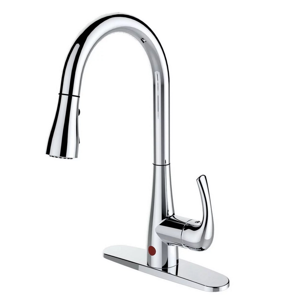 Single-Handle Pull-Down Sprayer Kitchen Faucet Chrome H1879
