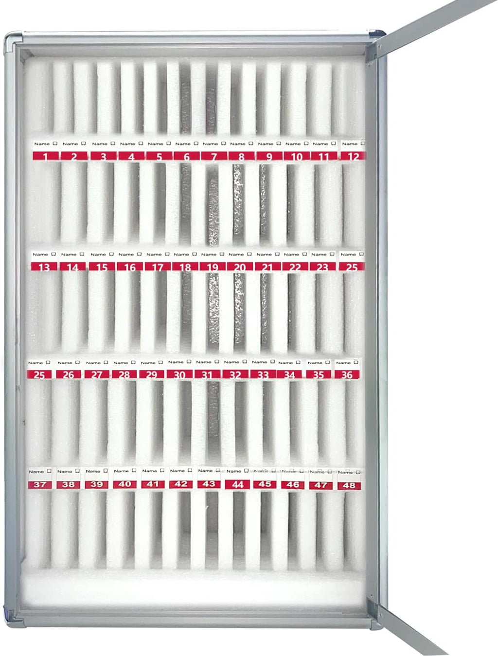 60 Slots Aluminum Alloy Cell Phones Storage Cabinet with Lock Z784