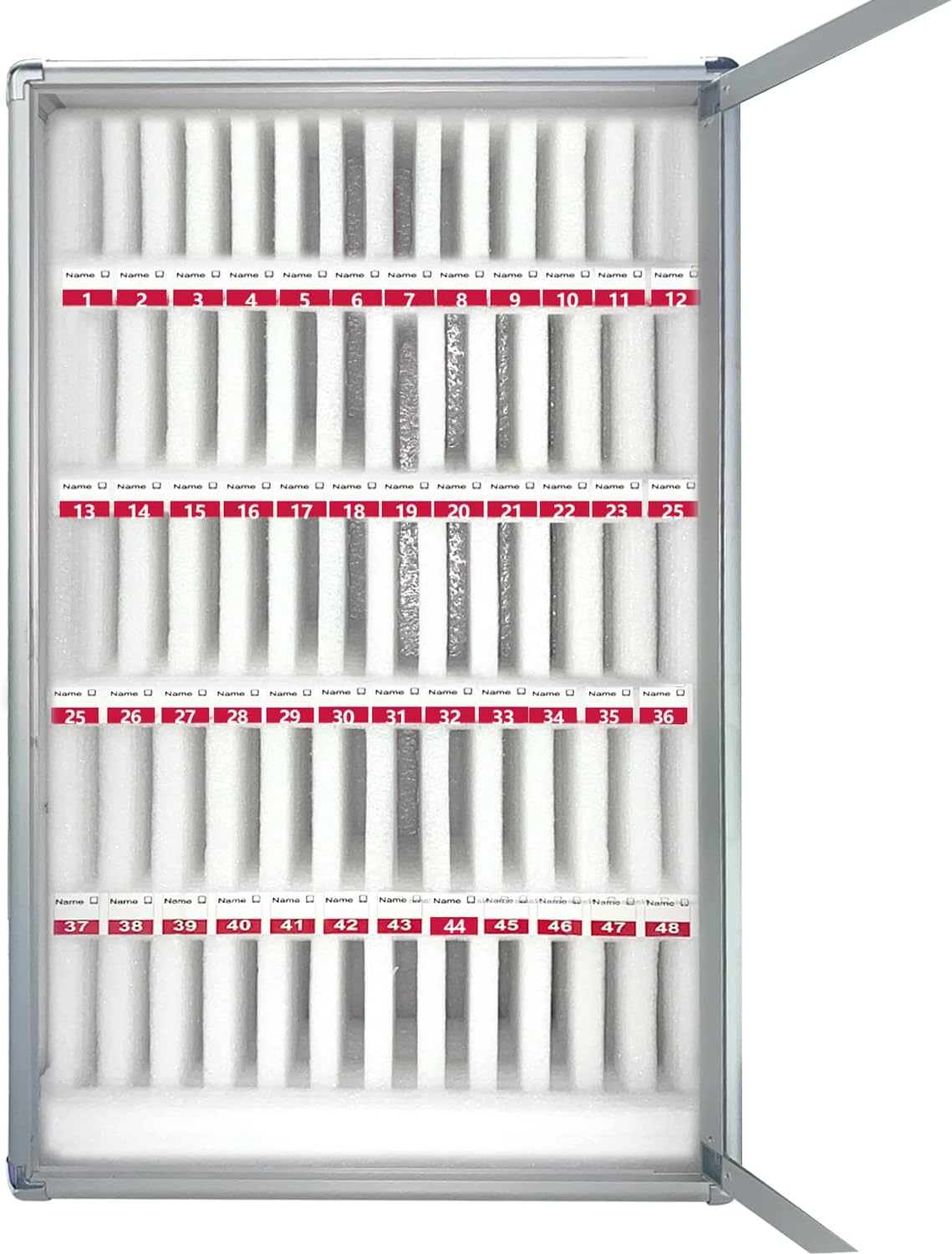60 Slots Aluminum Alloy Cell Phones Storage Cabinet with Lock Z784