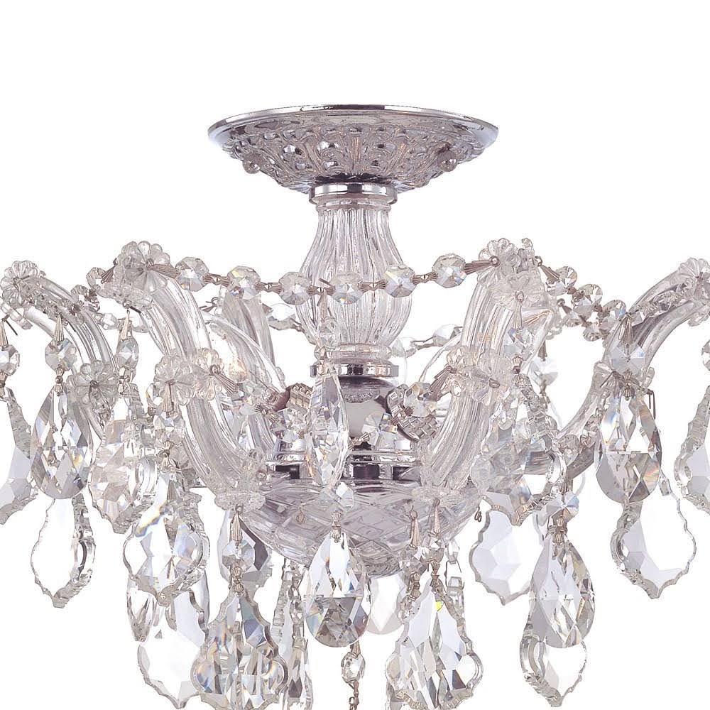 3 Light Spectra Crystal Gold Semi-Flush S52250