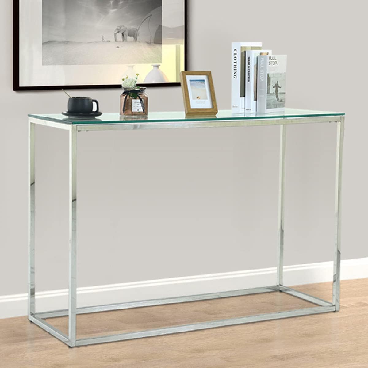 Narrow Glass Console Table G2196