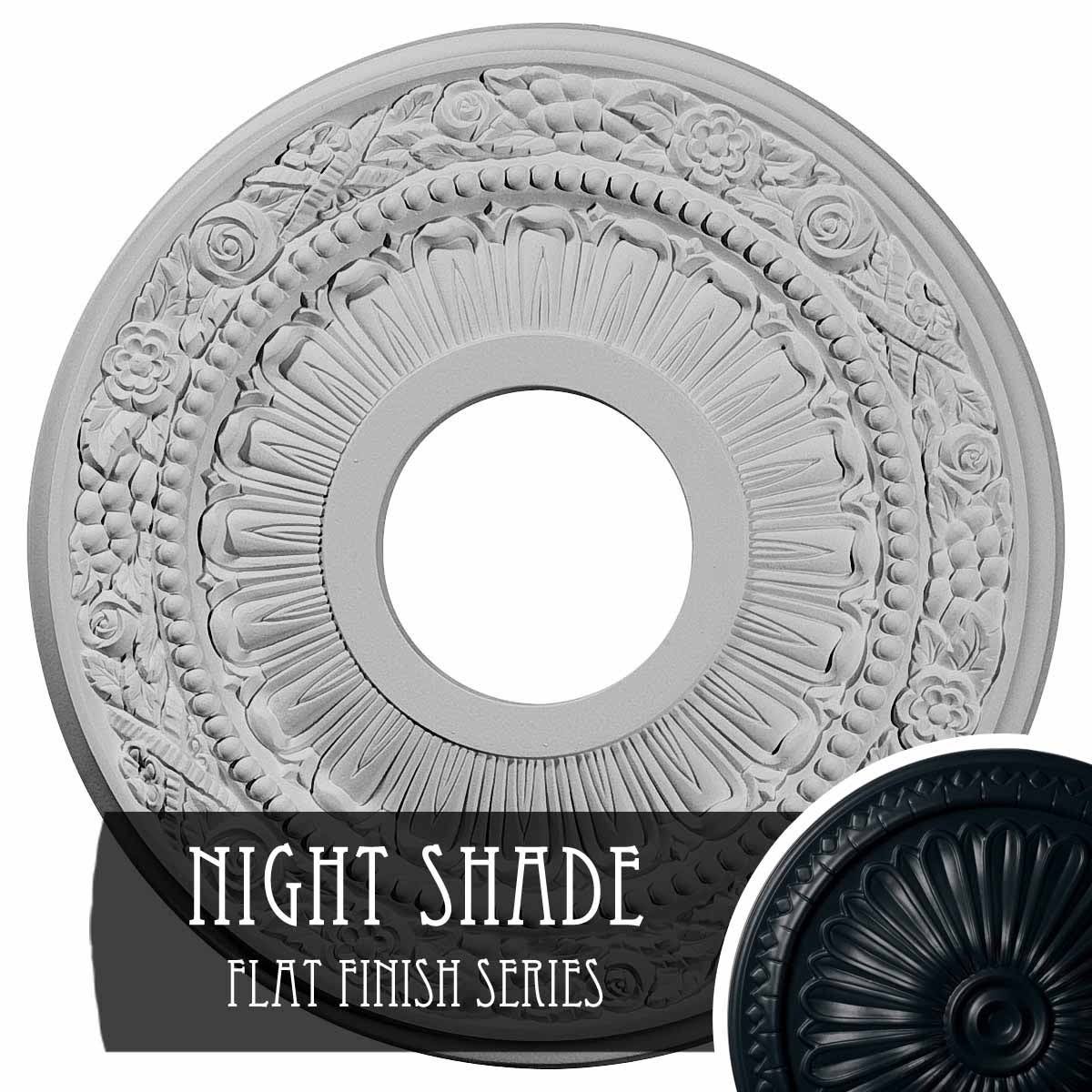 Hand-Painted Night Shade Ceiling Medallion Y212461