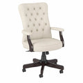 Cream Fabric Tufted Office Chair with Arms K549