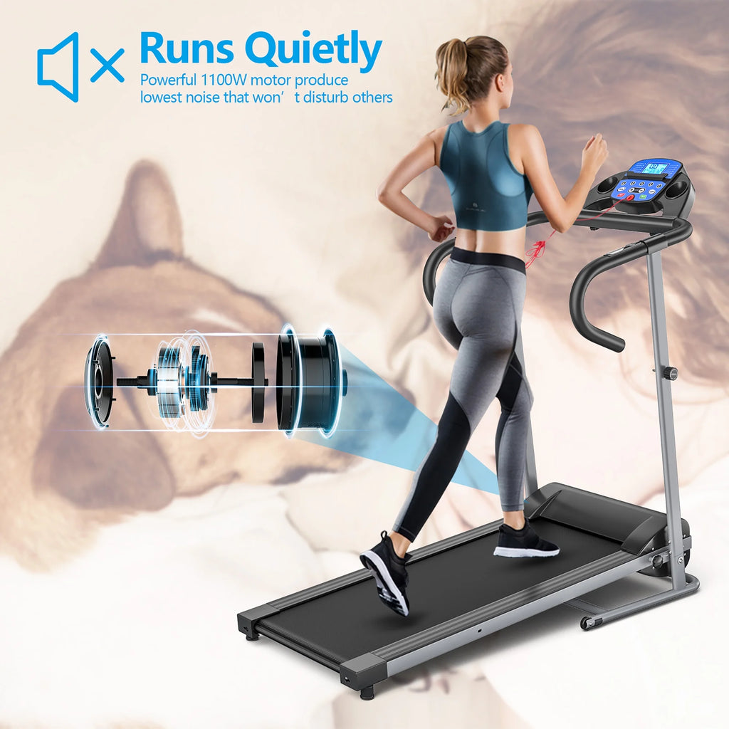 1100W Folding Electric Treadmill X3805