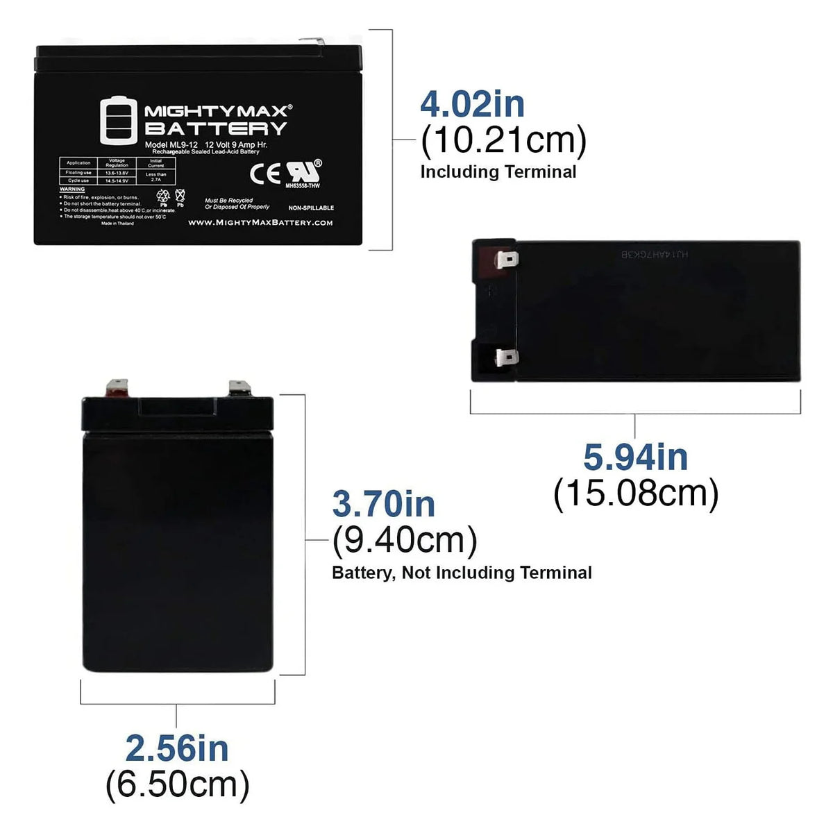 12V 9AH SLA Battery with 12V 1Amp Charger S59871