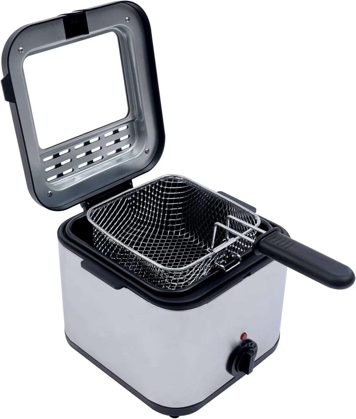 Electric Deep Fryer with Basket Stainless Steel 1KW 2.5L E2904