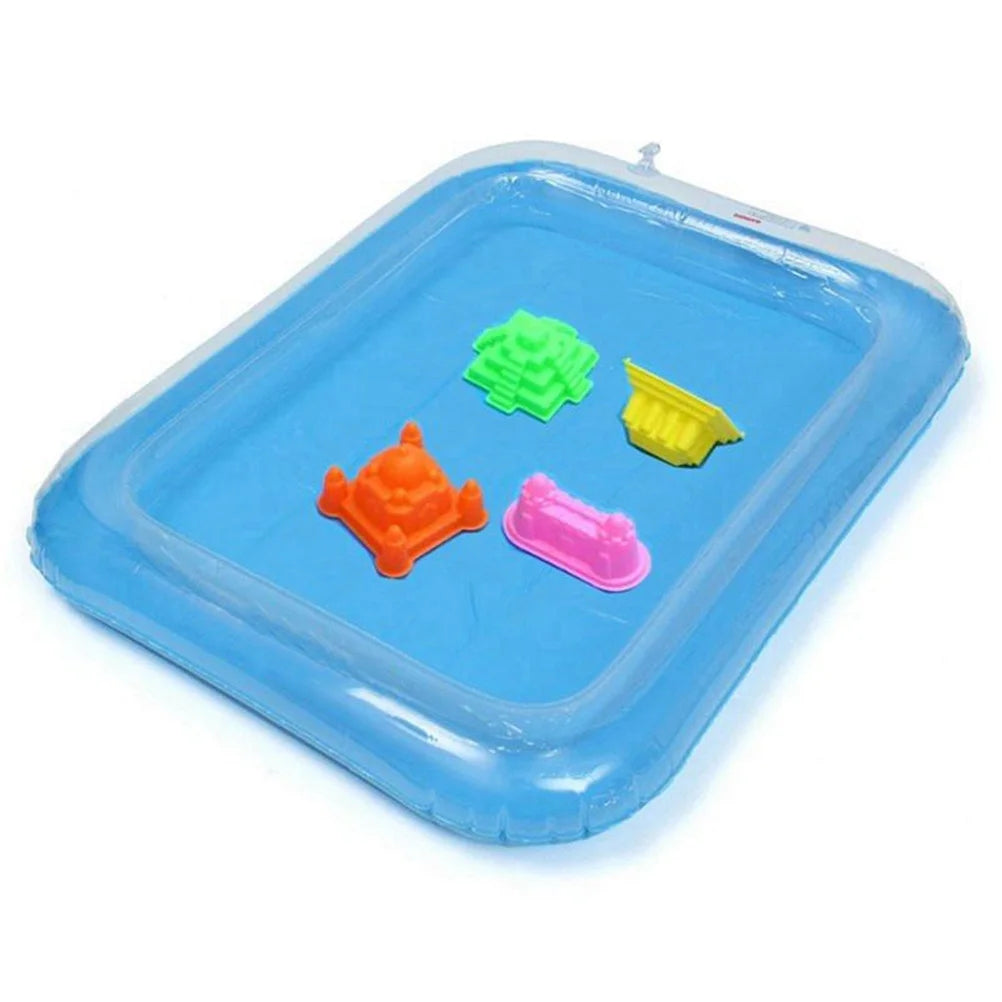 Blue Inflatable Sandbox Play Sand Toy Tray Y86383
