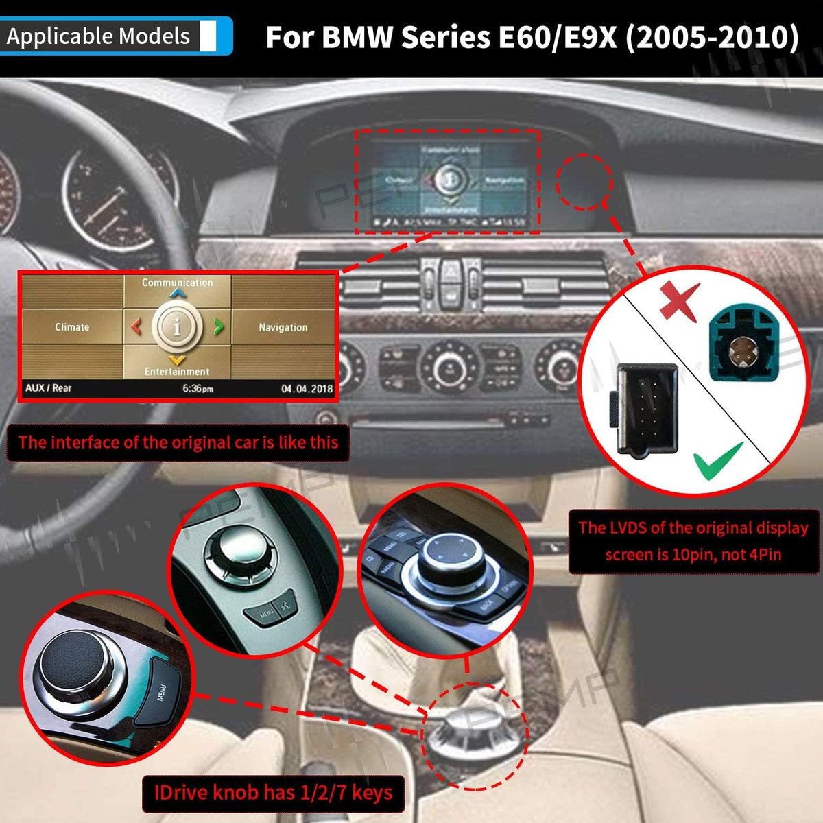 8.8 inch IPS Screen Android 10 Qualcomm 8-core 4+64G Carplay Head Unit W453848