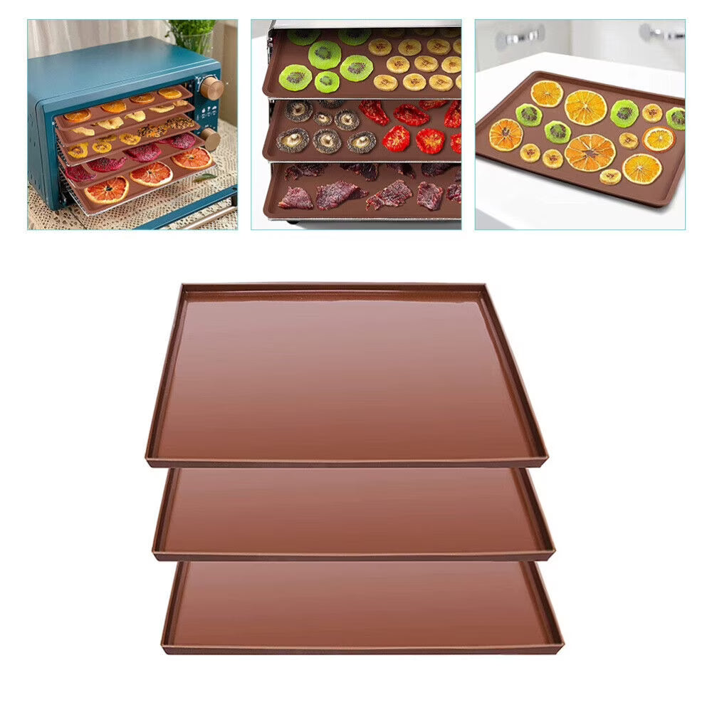 3pcs Portable Washable Food Dehydrator Pad Mesh H863226