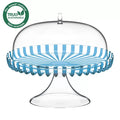 Cake Stand With Dome Turquoise C847029
