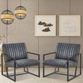 Gray Polyester Armchair V5438